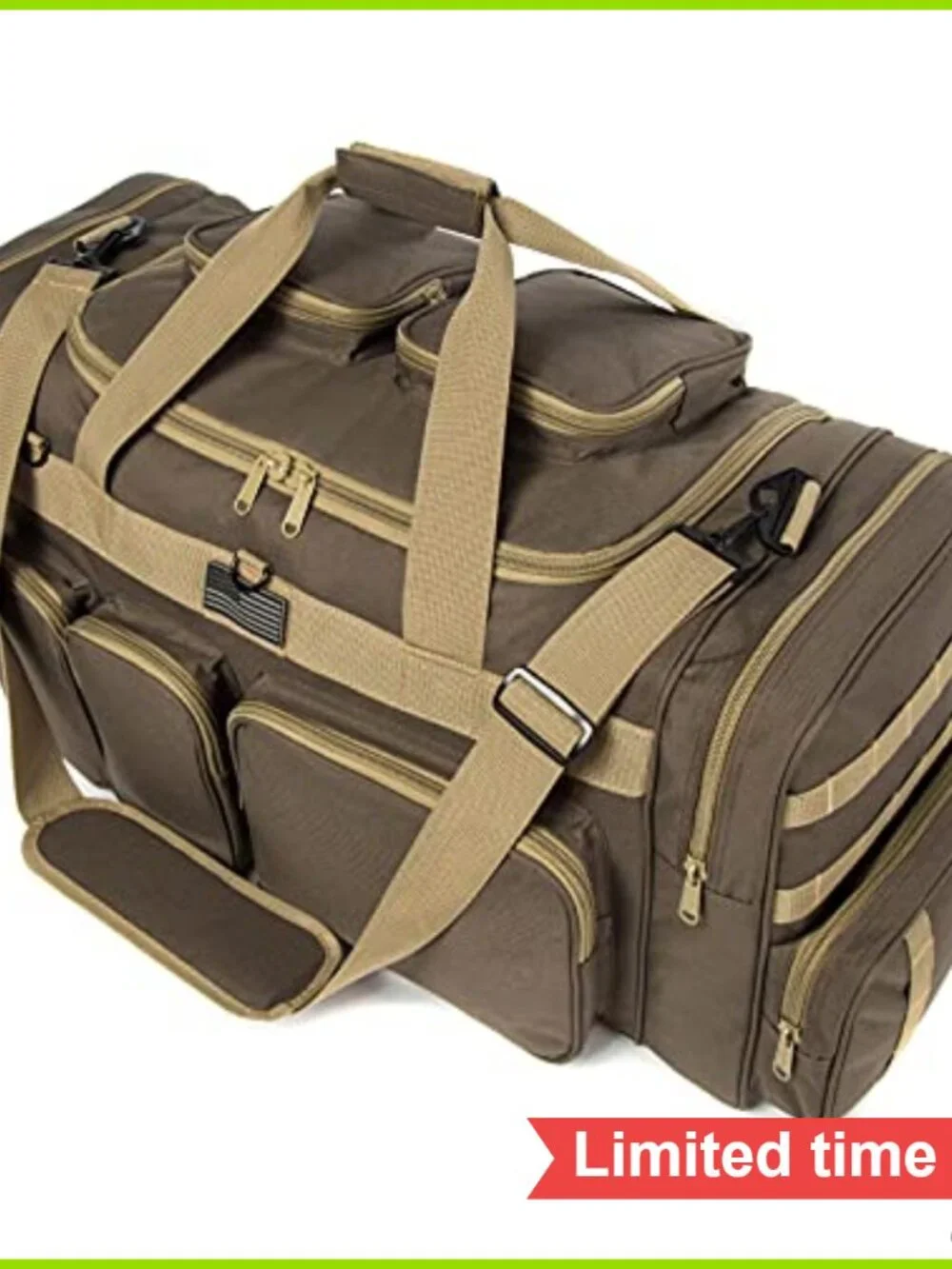 Tactical Range Duffel Heavy Duty Large Travel Sports Gym Bag 33
